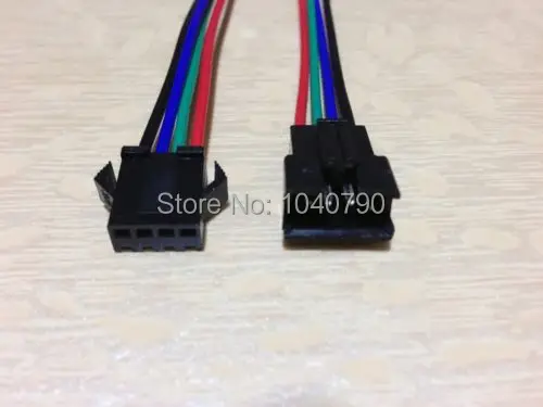 20 комплектов 4 контактный Штекерный разъем провод 5050/3528 RGB Светодиодная лента