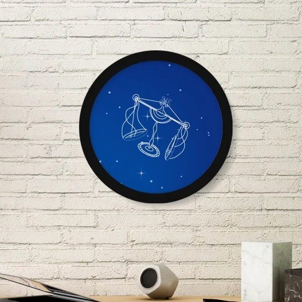 Leo Cancer Pisces Aquarius Телец созвездие Зодиак круглая фоторамка художественные принты картин домашняя Наклейка на
