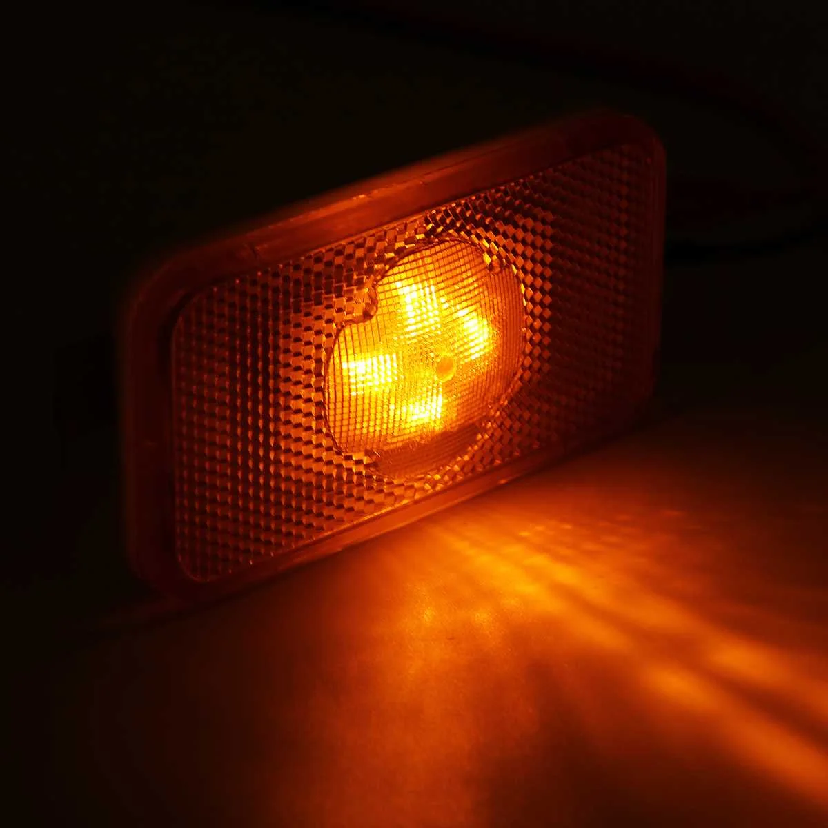 24V автомобильный Грузовик 4LED боковой габаритный светильник янтарные индикаторные лампы для Volvo грузовиков серии FH/FM/FL
