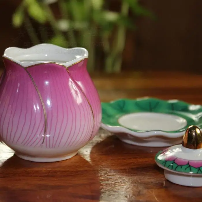 Богатство и честь чашки с лотосом чаша для воды буддистские принадлежности