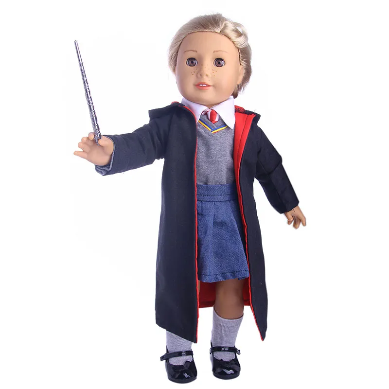Гермиона Грейнджер Кукла Одежда Chaussures для American Girl Poupées: 8 шт. ХОГВАРТС-как