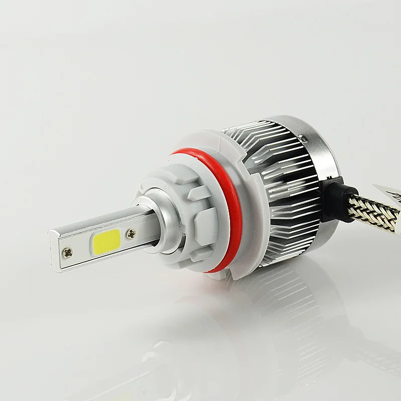 2x60W 9004/HB1 Hi/Lo 6000LM Супер Мощный Автомобильный светодиодный фонарь с одним лучом