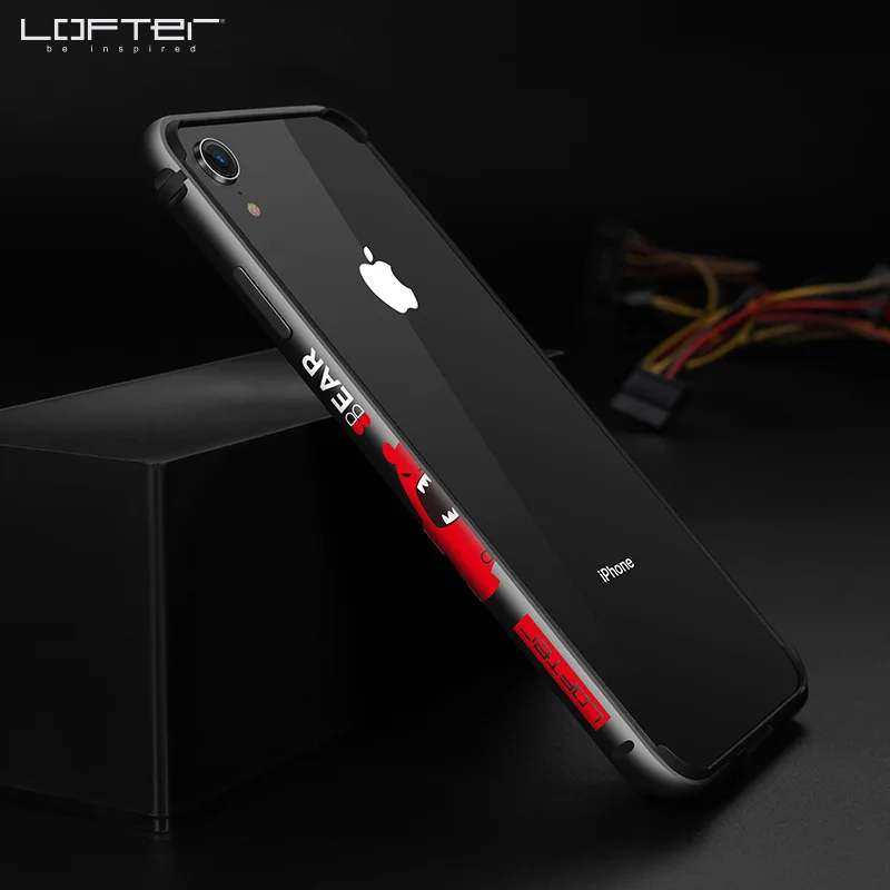 Роскошный Модный Алюминиевый металлический бампер для iphone XR мультфильм шаблон защитный щит Рамка для iphone 11