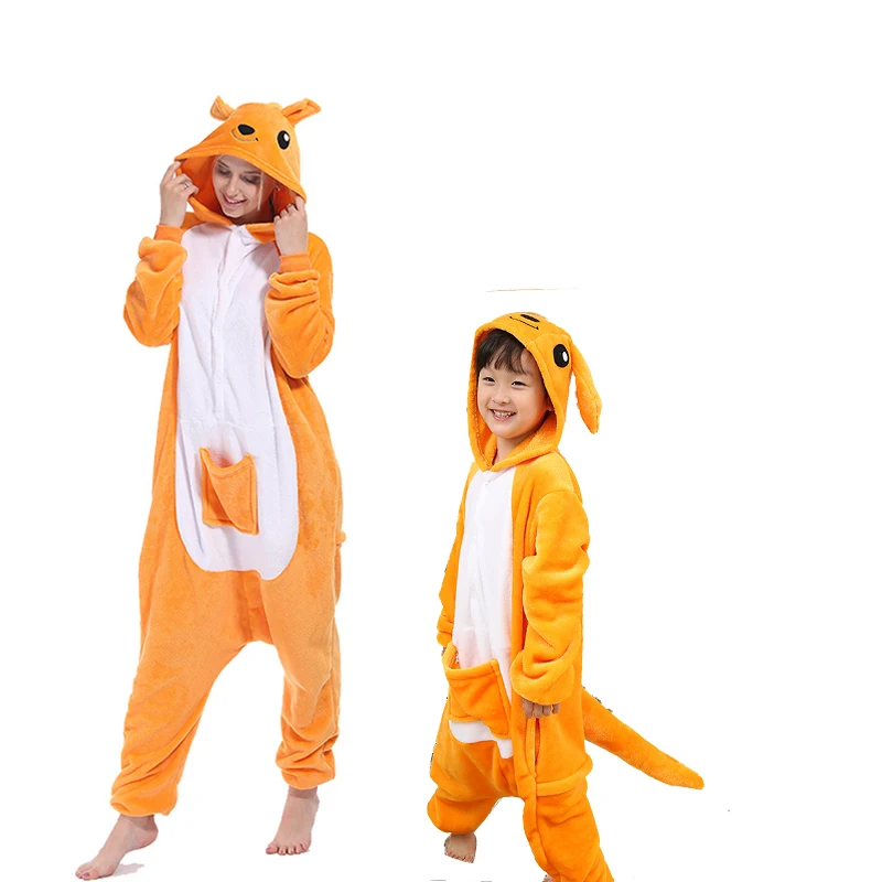 Одинаковая одежда для семьи Одежда мамы и дочки всей пижама кенгуру повседневная