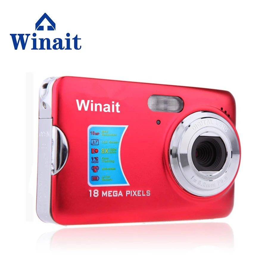 

Free shipping winait max 18mp digital camera DC-500FE with 2.7'' TFT display camera