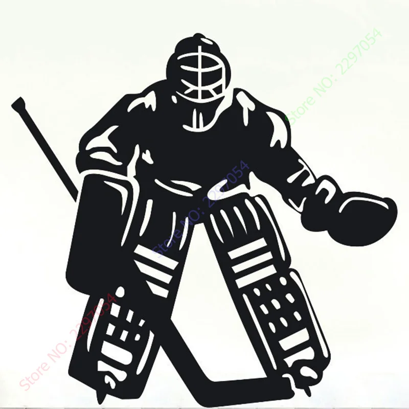 Наклейка на стену для хоккея с шайбой размер 64x66 см |