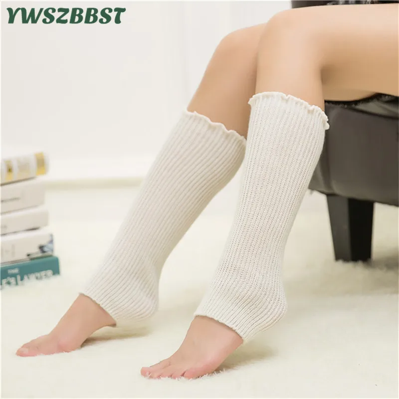 Женские вязаные гетры Сезон весна осень Зимние сапоги до колена Леггинсы Теплые