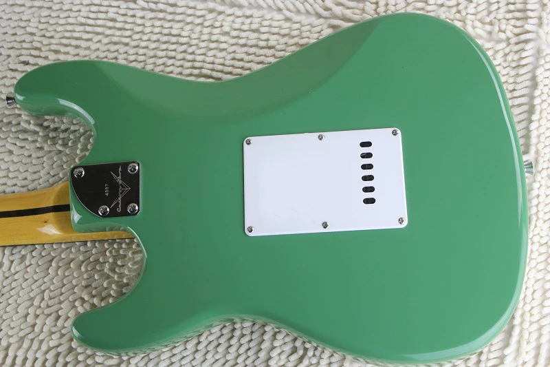 Заводская цена оптовая продажа на заказ тело художника Подпись SSS Stratocaster Зеленый
