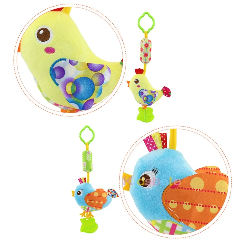 Baby Crib Hanging Toys Ringbell Soft Plush Toy Safe Teether Rattle Cute Cartoon Animal Intelligence Development | Игрушки и хобби