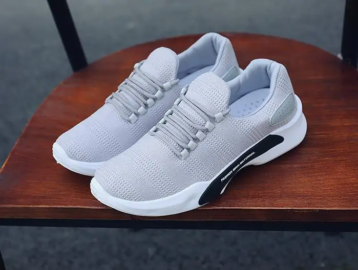 Кроссовки мужские сетчатые на шнуровке повседневная Легкая удобная дышащая