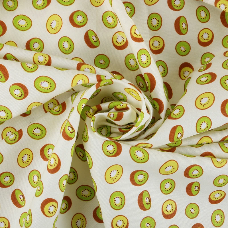 

Nanchuang Kiwifruit Printed Twill Cotton Fabric For DIY Sewing&Quilting Pillow Cushion Sheet Baby Children Material 50x160cm