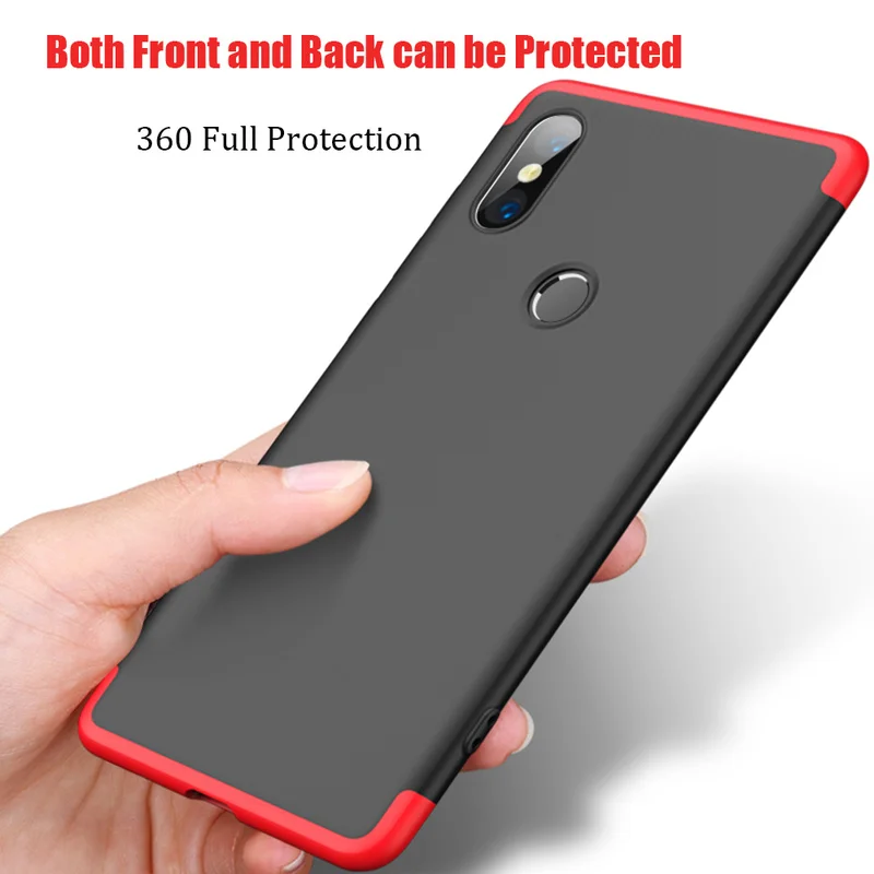360 Degree Protection Case For Xiaomi Mi A1 5X Mi6X A2 Luxury Cover Hard PC Shockproof Phone Cases for xiomi mia 1 mi mia2 coque |