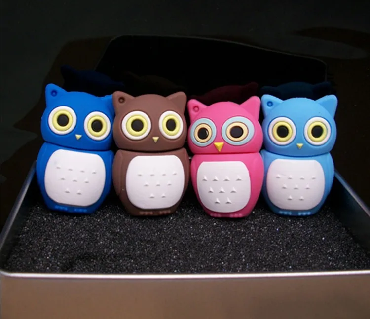 Новый USB флеш накопитель с совами 100% реальной емкости 2 0 8 ГБ 16 32 64 128 в форме совы