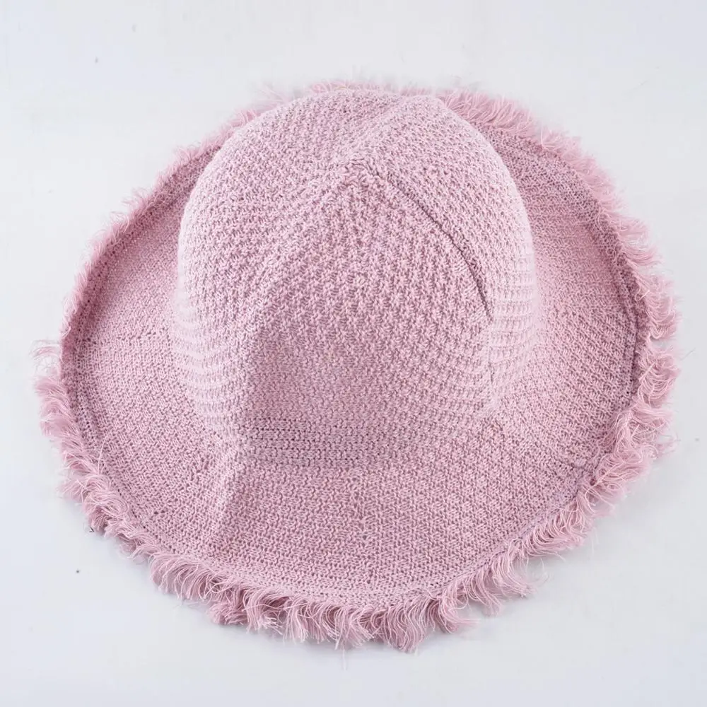 Шляпа женская Соломенная с широкими полями дышащая уличная шапка от солнца