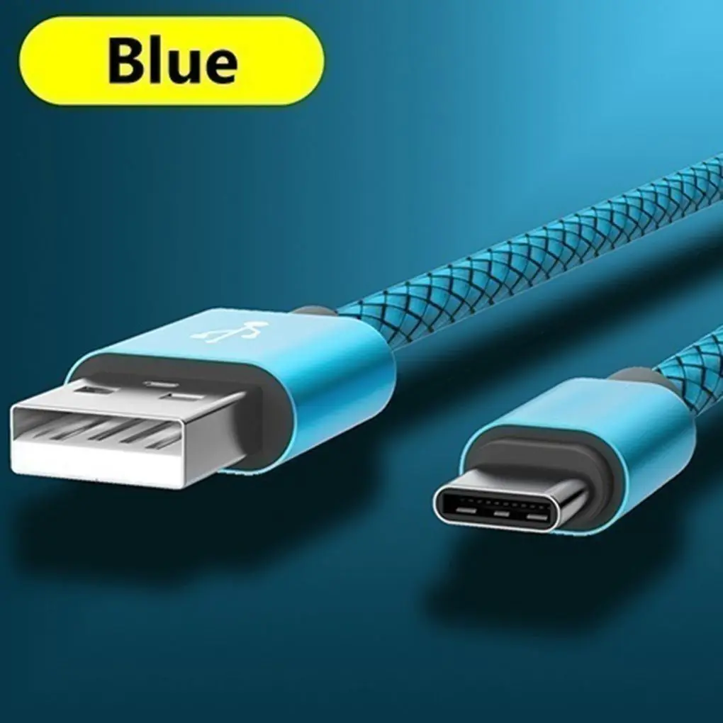 Новый Многоцветный USB кабель для быстрой зарядки 1 м/2 м/3 м Type C стандартная линия 2 4