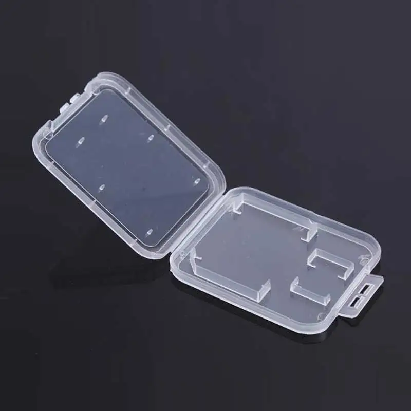10 шт чехол для карт sd card case Прозрачный Стандартный SD SDHC microsd Дело box TF протектор
