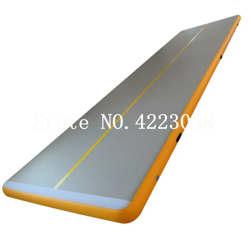 Продажа Бесплатная доставка, 0,9 мм, ПВХ 9*2*0,2 м, воздушный трек, надувная гимнастика, Акробатический воздушный трек с электрическим воздушным насосом