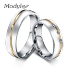Обручальные кольца Modyle, кольца из нержавеющей стали с фианитами класса ААА и никогда не выцветают