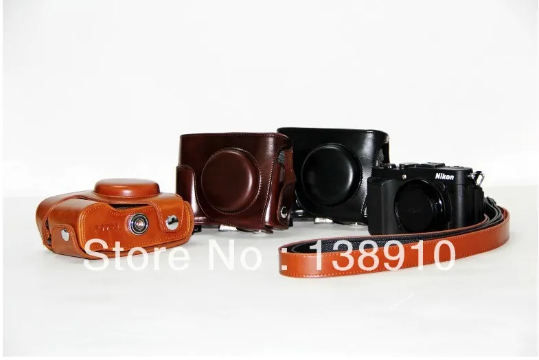 Высокое качество нового Камера кожаный чехол сумка для Nikon Coolpix P7700 | Электроника