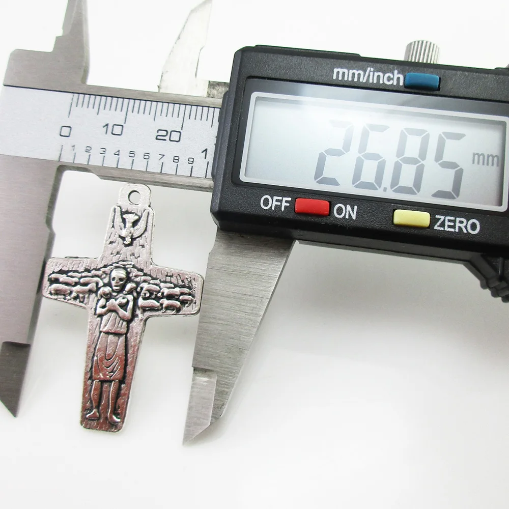 100 шт. 1 6 дюйма пекторный распятие папы Фрэнсиса|pope francis|antique silverpope cross |