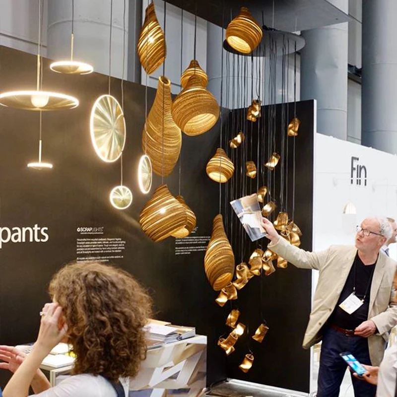 Люстры в винтажном стиле потолочные светильники с золотыми дисками ретро