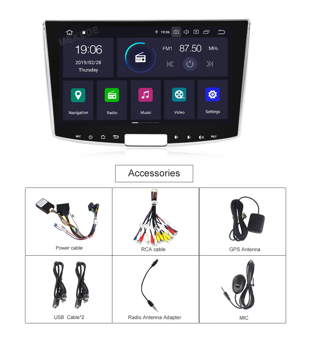 MEKEDE 10," PX30 Android 9,0 автомобильный dvd мультимедийный стерео для Volkswagen VW Passat B6 B7 CC Magotan 2011- gps navi авторадио
