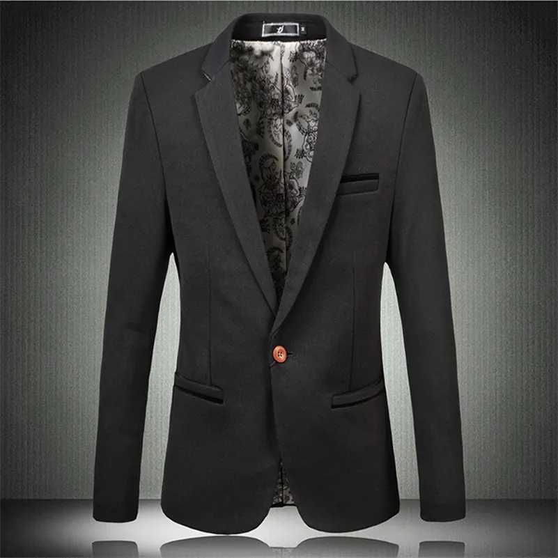 Мужской повседневный Блейзер брендовый Повседневный делового костюма большого