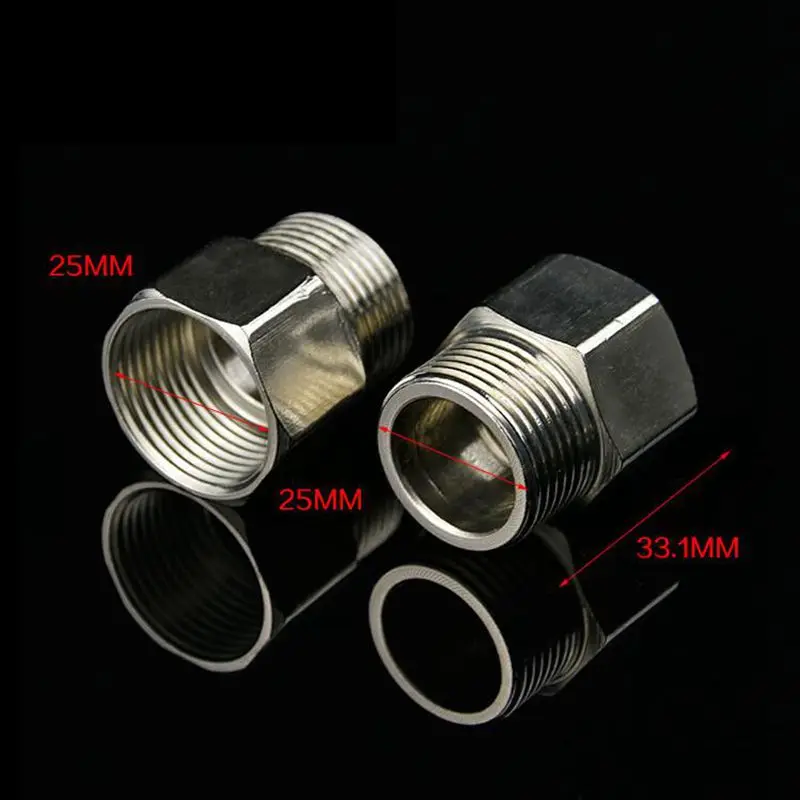 

3/4" Male to 3/4" Female BSP Thread Equal Pipe Fitting 201 Stainless Steel Hose Straight Connector
