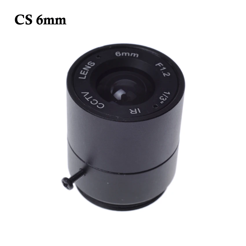 Wholesale CCTV LENS 6mm 53degrees 1/3&quot F1.2 Fixed Iris IR Infrared CS Mount Lens For Security Camera | Безопасность и защита