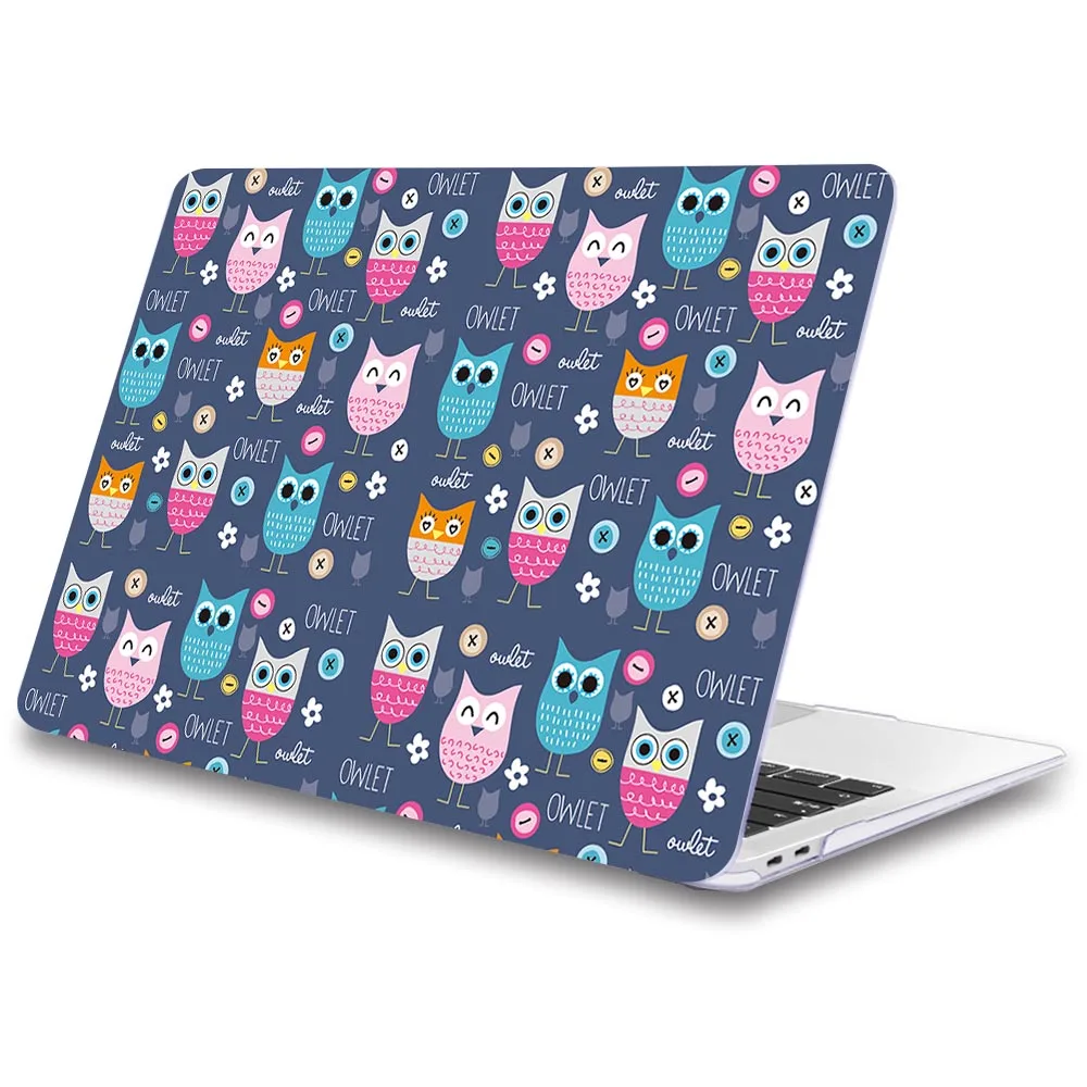 Чехол с совой для ноутбука Apple macbook Air Pro retina 11 12 13 15 для Mac book 13,3 дюймов с сенсорной панелью - Цвет: M176