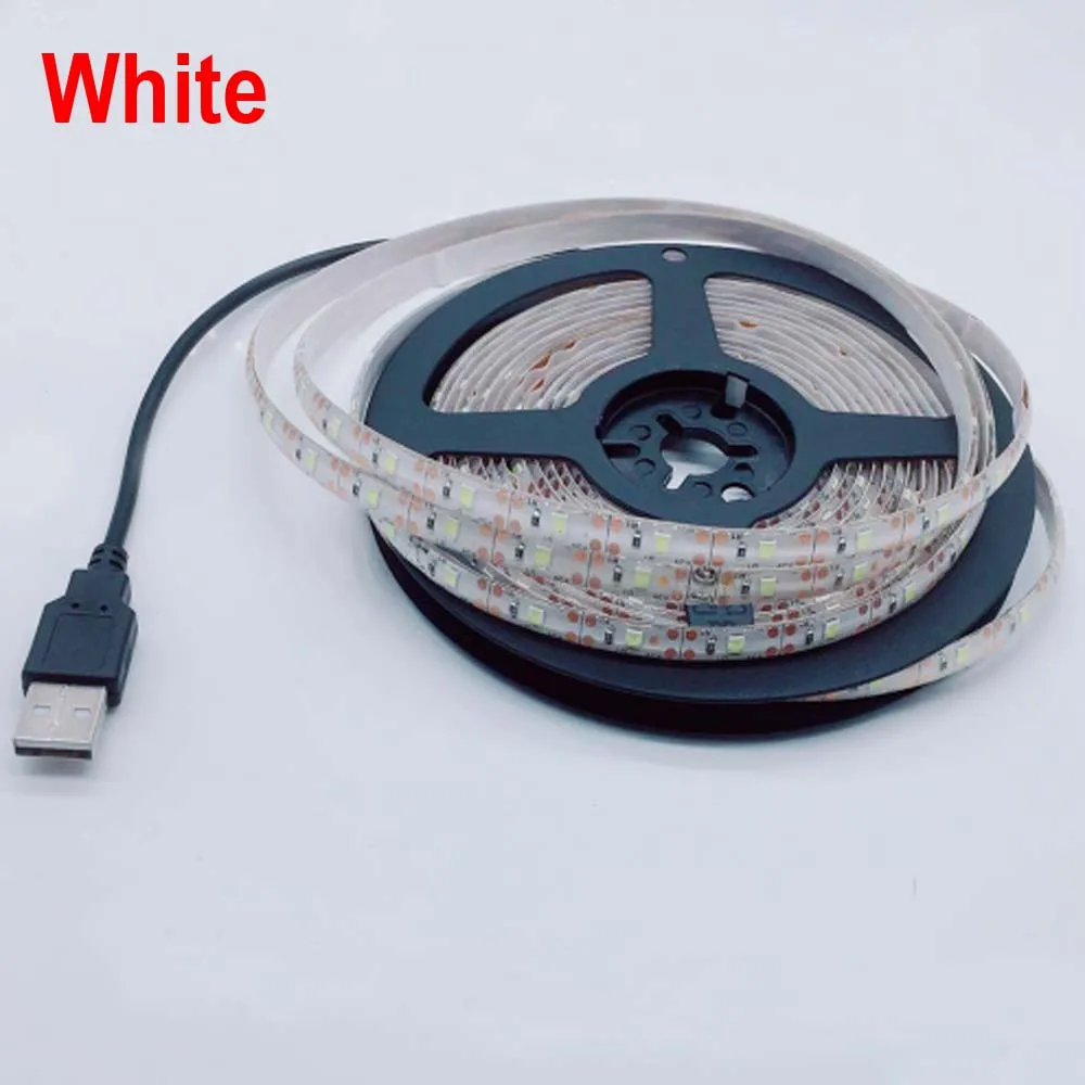 5V USB Мощность Светодиодные ленты светильник RGB 2835 3528 SMD HD ТВ настольных ПК Экран