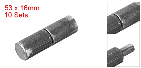 53 x 16 mm Uxcell 10 шт. сварной шарнир для дома ворота, двери, окна, часть мужчин и женщин, стальной шарнир, контактный подъемный шарнир 32x8 мм 37x9 мм 48x10 мм 53x16 мм - Цвет: 53 x 16 mm