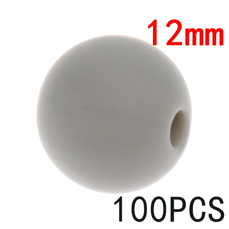 01Shallow gray 100 шт Мини Сердце Силиконовые бусы для прорезывания зубов 15*10*8 мм силиконовый Прорезыватель для зубов аксессуары силиконовый без бисфенола А детские жевательные игрушки - Цвет: 01Shallow gray