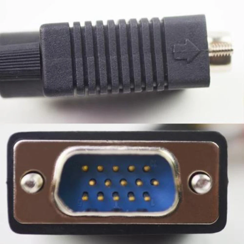 Sub D 15 pin папа VGA SVGA к S Video 3 RCA ТВ AV выход адаптер кабель для ноутбука ПК видео карты