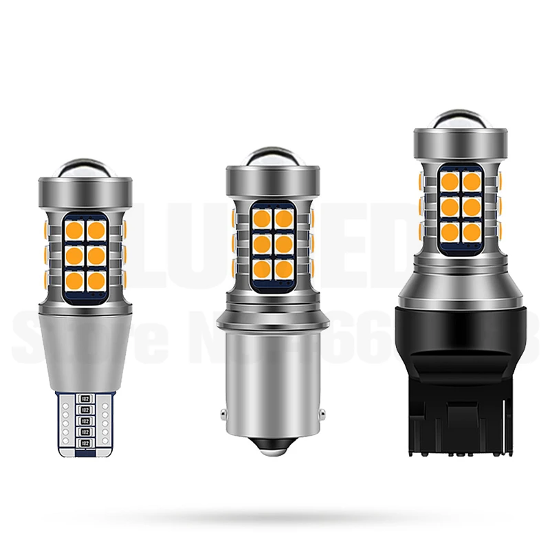 50 шт. BA15S 1156 P21W 7440 T15 W16W светодиодный 27 SMD 3030 автомобиль Авто дневные ходовые огни