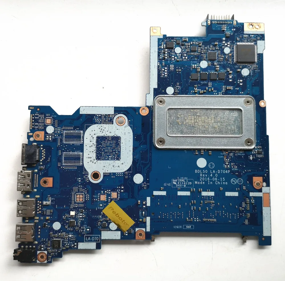 Материнская плата для ноутбука hp 15-AY 115-AY028 854946-601 BDL50 LA-D704P с SR2EU I3-6100U DDR4, протестированная Быстрая