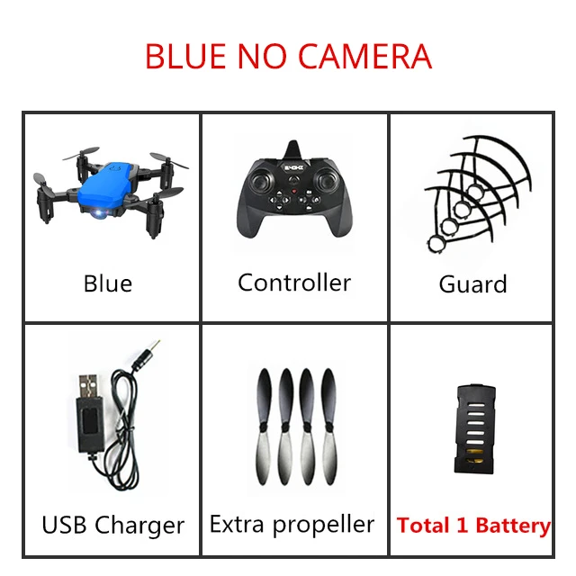 Blue NO Camera SG800 мини-Дрон с HD камерой режим удержания высоты RC Квадрокоптер RTF WiFi FPV микро складной Вертолет VS E58 S9 S9HW M69 T10 H36 - Цвет: Blue NO Camera