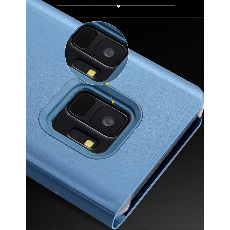 Роскошный прозрачный зеркальный чехол Sinbeda для Huawei P Smart P20 Pro кожаный флип-чехол с