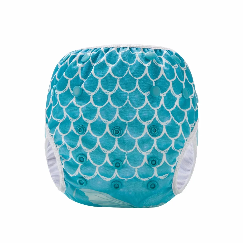 Я Русалочка! Детские купальные подгузники один размер штаны моющиеся 1 шт. | Мать и