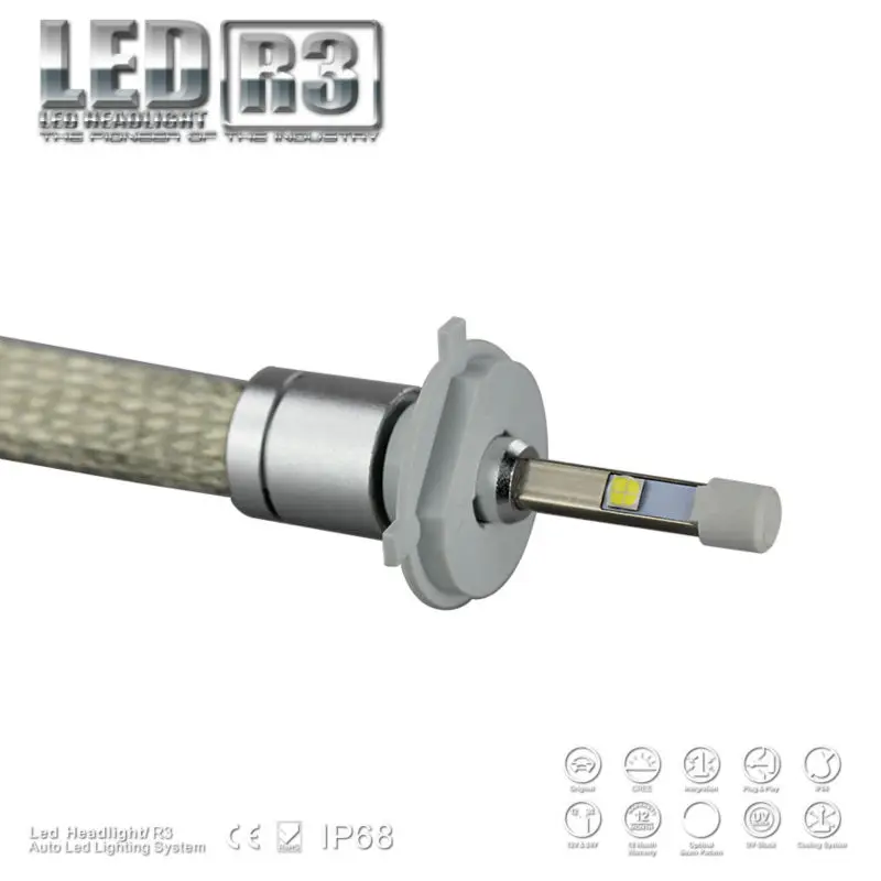 R3 H7 супер яркий Автомобильный светодиодный Conversion Kit головной светильник лампы