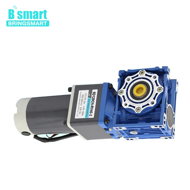 Bringsmart DC двигатель с Редуктором Скорости турбированный двигатель 12V24V двухступенчатый мотор-редуктор 120 Вт Регулируемая скорость