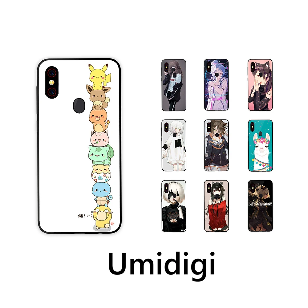 Мягкий чехол SHIODOKI для Umidigi F1, чехол, силиконовый чехол для телефона Umidigi F1 Play& Umidigi F1, защитная задняя крышка-Набор Аниме
