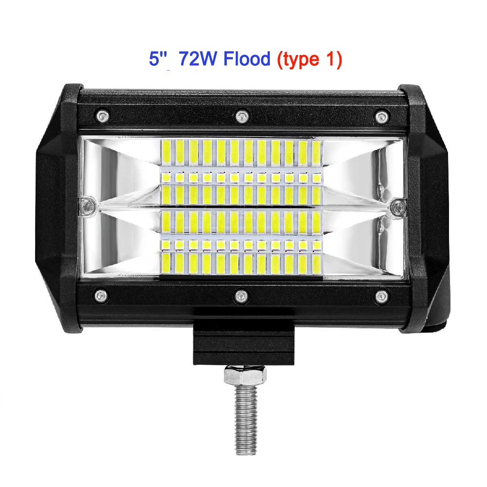Oslamp 4 ''5'' 7 ''36 Вт 72 Вт светодиодный рабочий светильник для бездорожья/наводнения комбинированный луч светодиодный автомобильный светильник для грузовика SUV ATV Boat 4x4 4WD 12v 24v - Цвет: 5inch type1