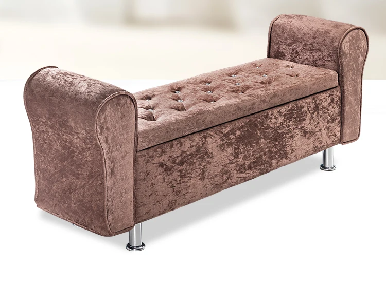 Multifunctional Storage Stool Chair Bedroom Bed End Stool Storage Bench Fabric Shoe Bench Household Sofa Bench Pouf Taburete