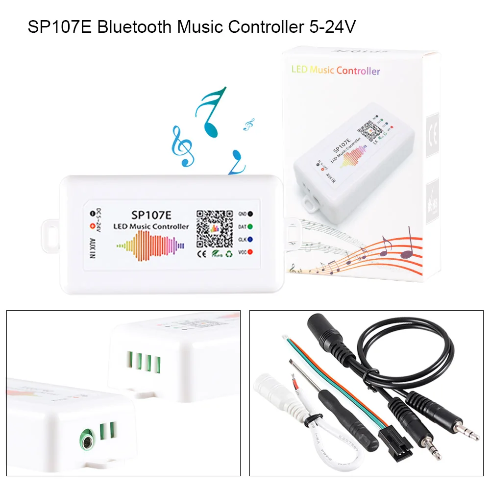 5 24 В ws2811 ws2812 контроллер Bluetooth музыка Wifi RF мини пиксельный для светодиодной
