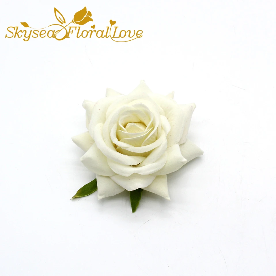 20 штук Большие 8,5 см Искусственные бархатные розы головы цветов шелк DIY шляпа обувь декоративные цветы запястье бутоньерка свадьба.