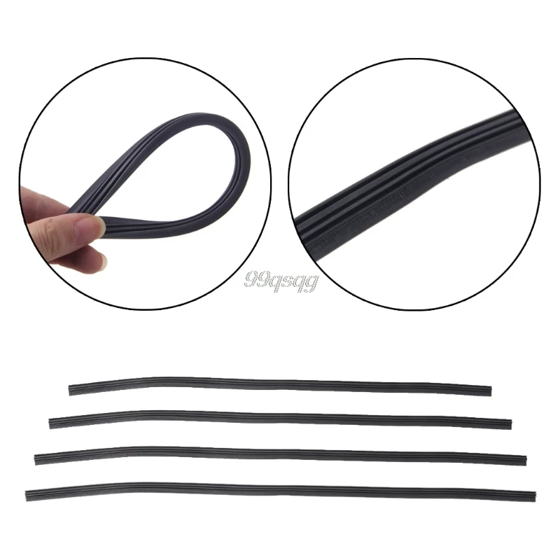 Универсальная резиновая сменная щетка для стеклоочистителя 6 мм без каркаса 18