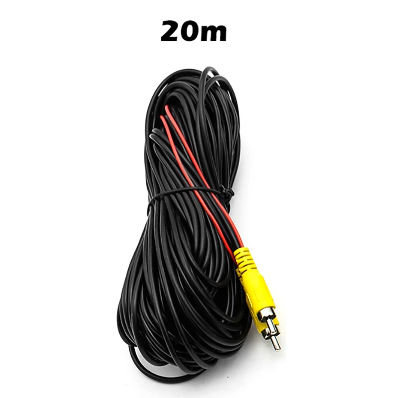 GreenYi AV RCA кабель 6 10 м 15 20 для заднего вида Камера с видео вспышка триггера провода