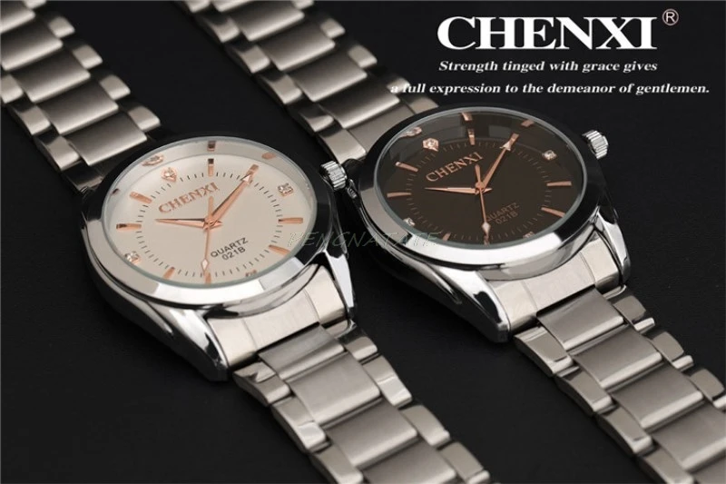 CHENXI Brand Relogio Luxury Man Casual Watches Waterproof Watch Men Fashion Decoration Rhinestone Quartz Wristwatch PENGNATATE | Наручные