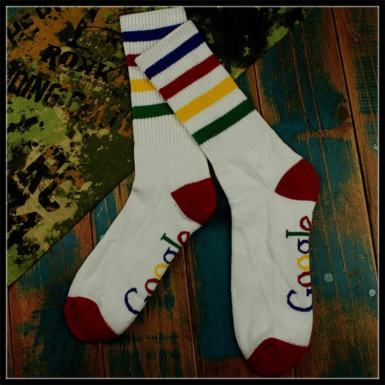 Классные длинные носки мужские хлопчатобумажные баскетбольные tie skate board